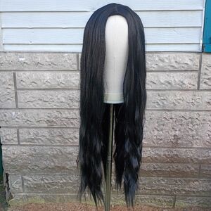 2/$20 Elegant Black Long Wavy Wig